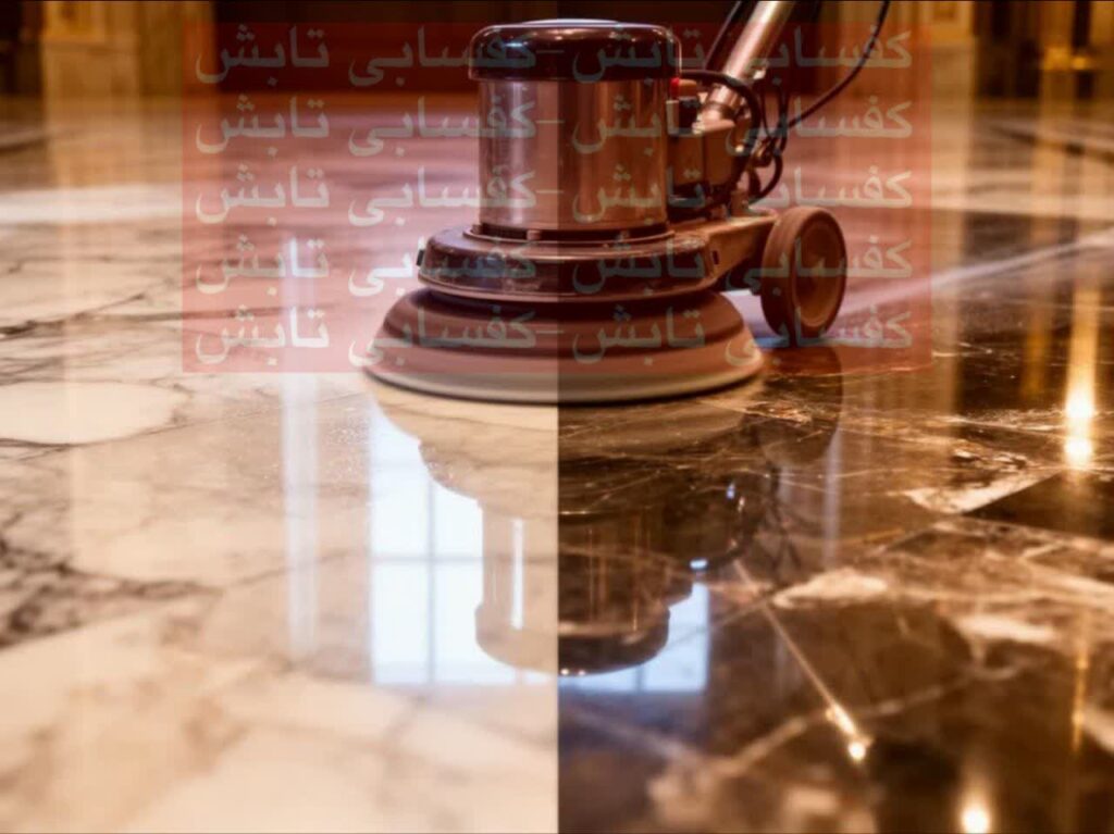 دستگاه کفسابی روی کف